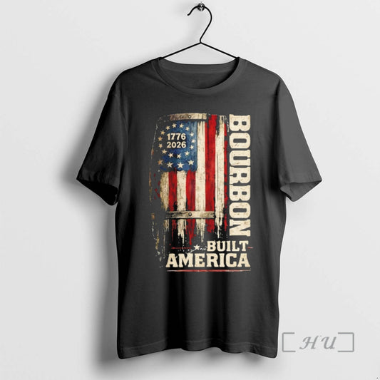 Officials Bourbon Built America Patriotic Whiskey 1776 Freedom American Flag