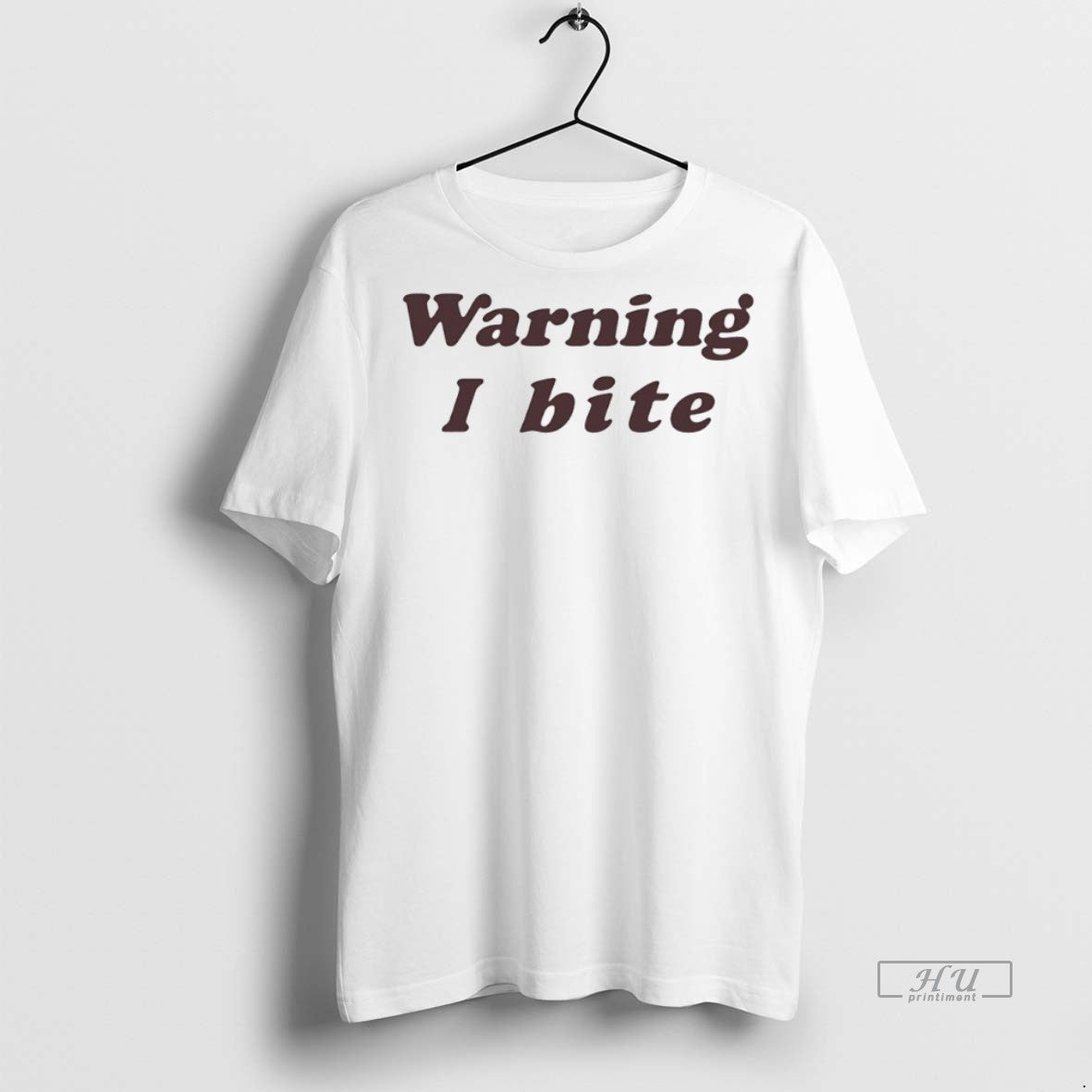 Officials Brooklyn Wearing Warning I Bite T Shirt Sweater