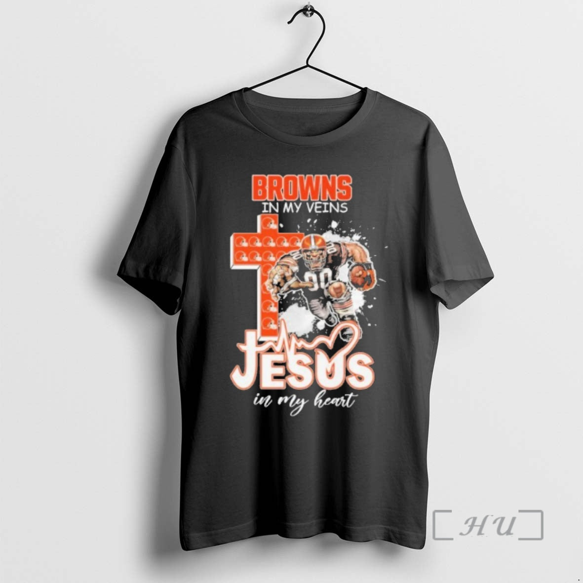 Officials Browns In My Veins Jesus Mascot In My Heart Mascots Premium T Shirts Sweater Hoodie, Sweatshirt | WearSparks.com