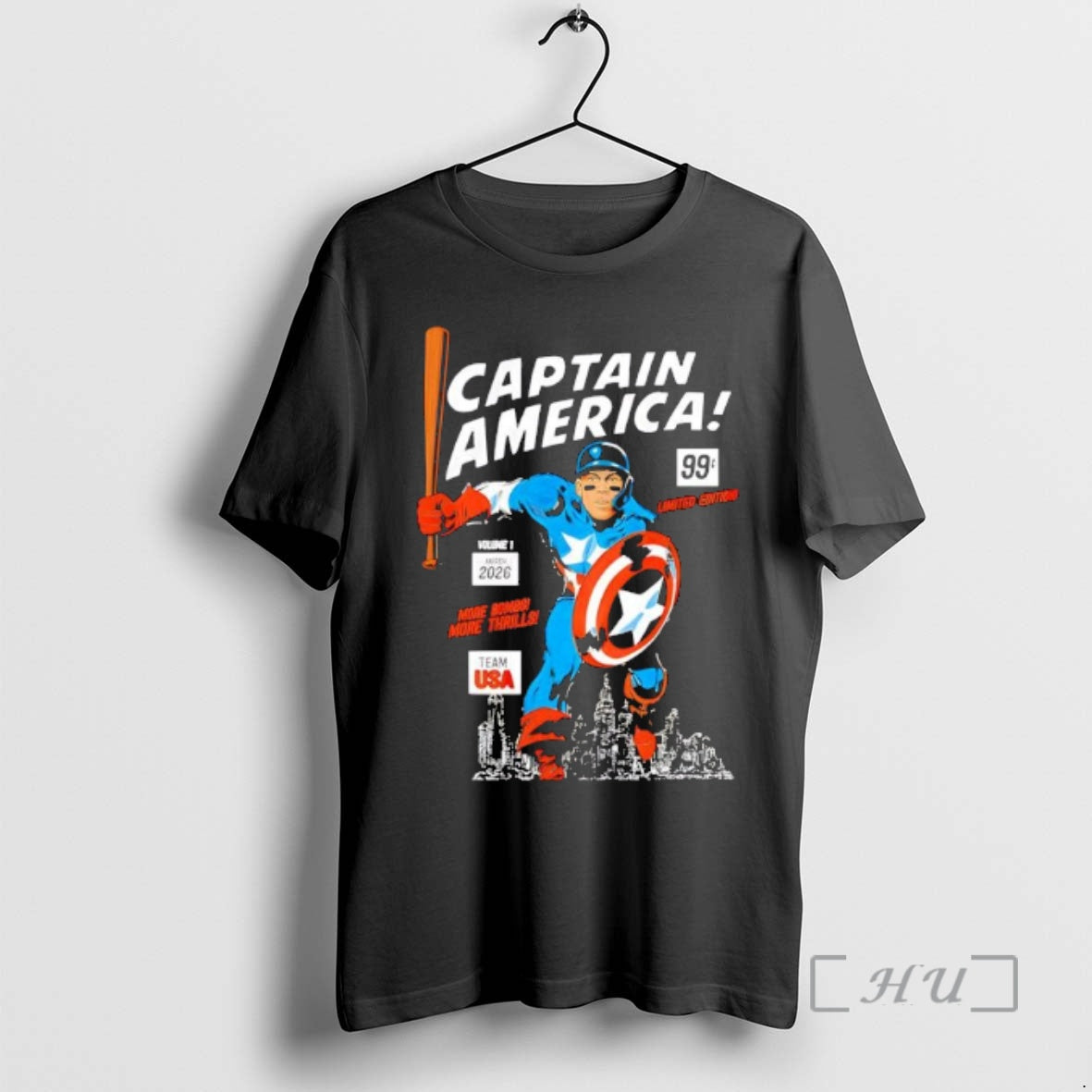 Officials Captain America 99 Aaron Judge More Bombs New York Usa Premium T Shirts Sweater