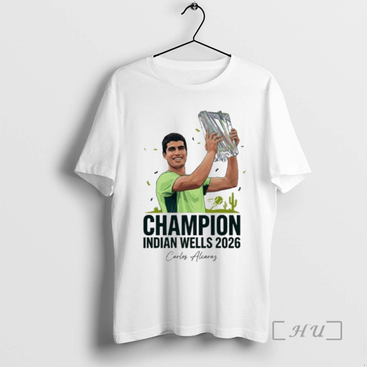 Officials Carlos Alcaraz Indian Wells Champion 2026 Signature