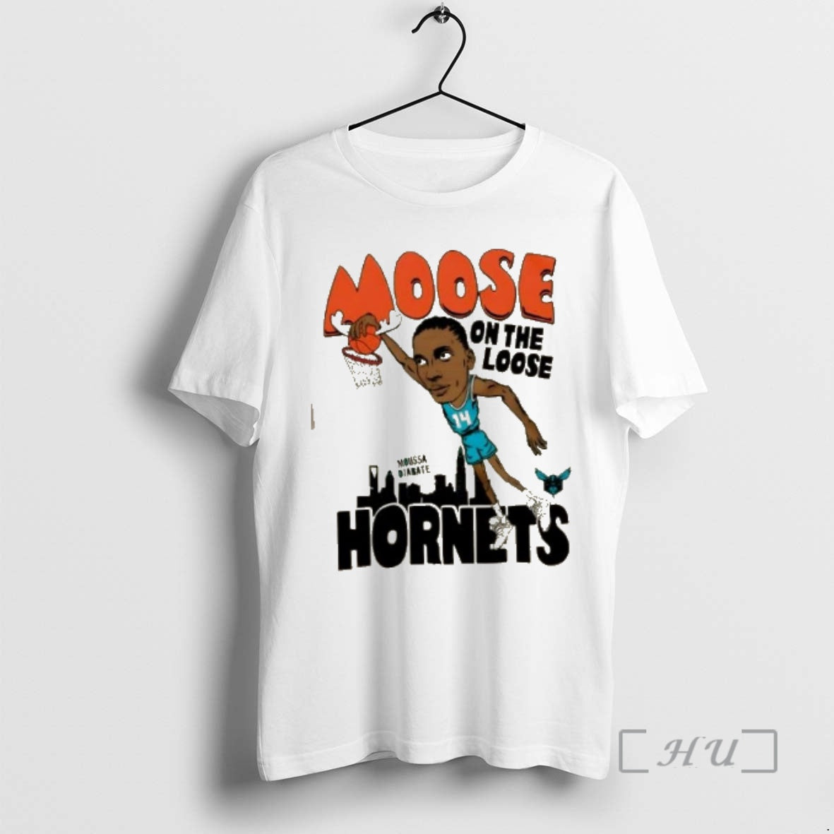 Officials Charlotte Hornets Hornets Moussa Diabate Moose On The Loose T-Shirts, Hoodie, Sweatshirt | WearSparks.com
