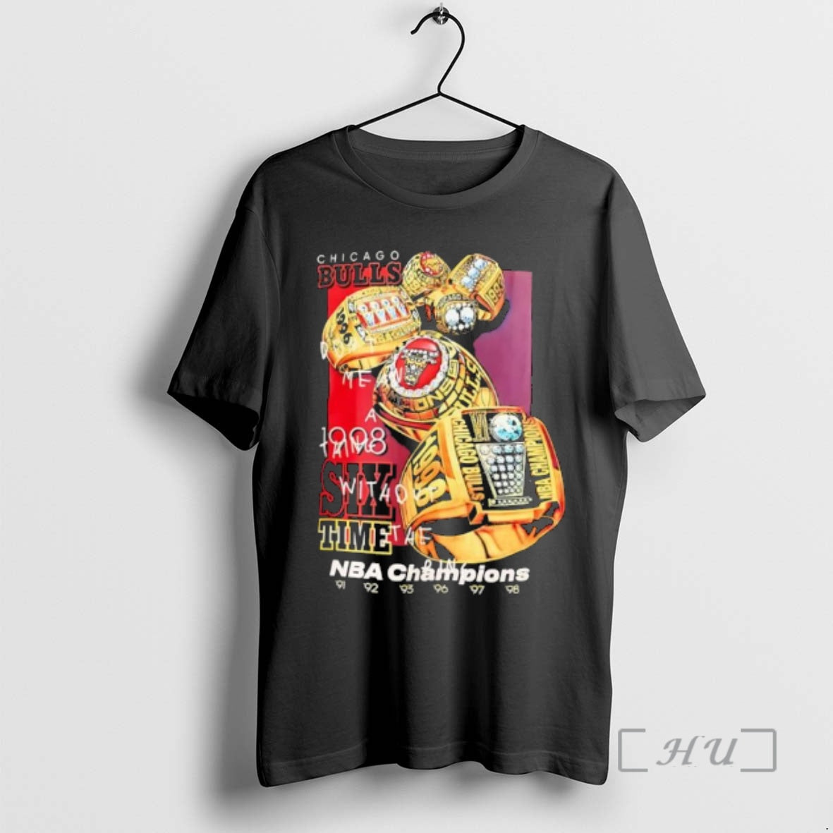 Officials Chicago Bulls 1998 Six Time Nba Champions Six Rings