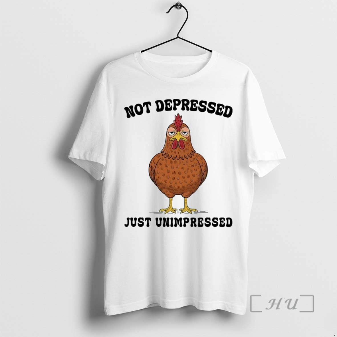 Officials Chicken Not Depressed Just Unimpressed T-Shirts, Hoodie, Sweatshirt | WearSparks.com