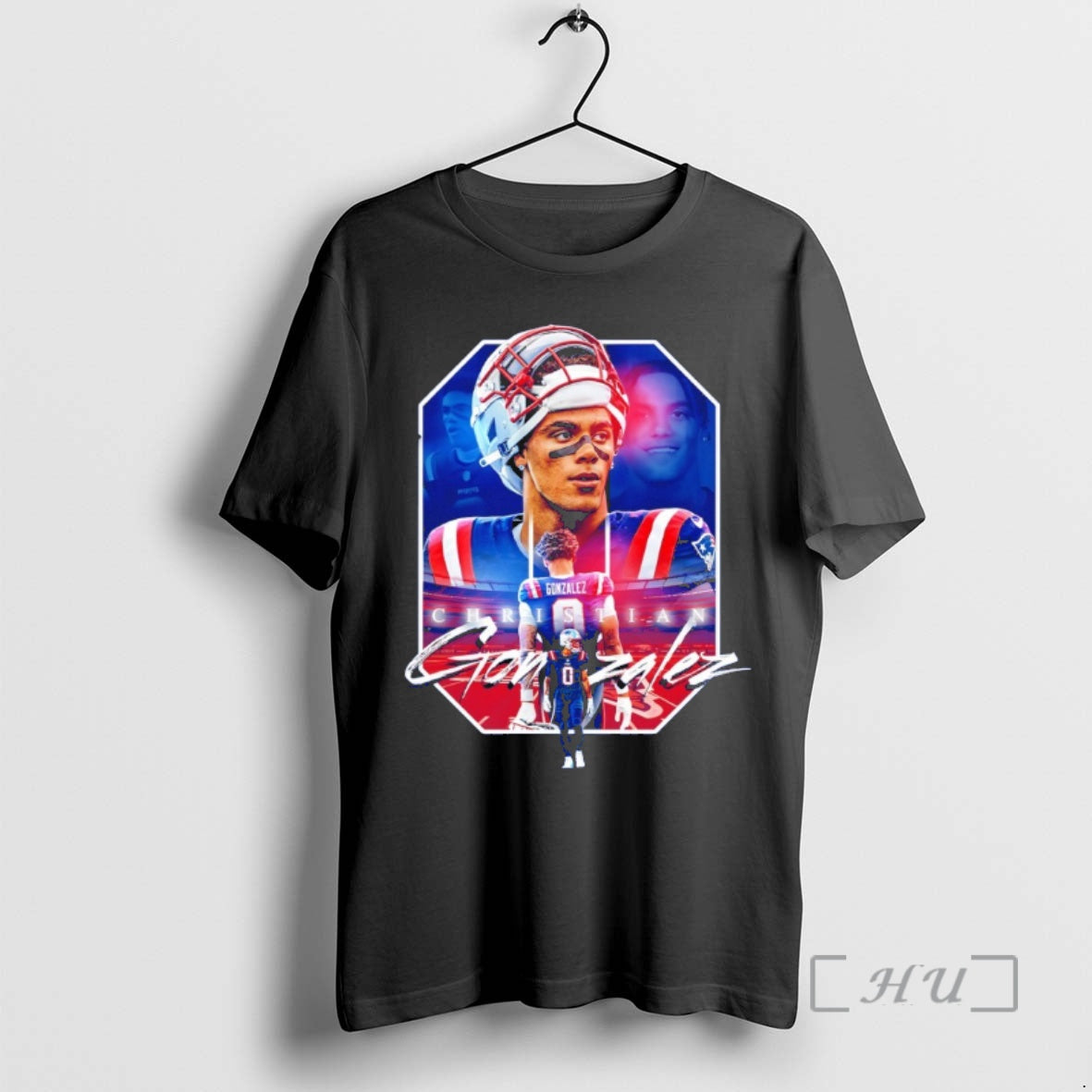 Officials Christian Gonzales England Patriots Graphic Football Player T-Shirts, Hoodie, Sweatshirt | WearSparks.com
