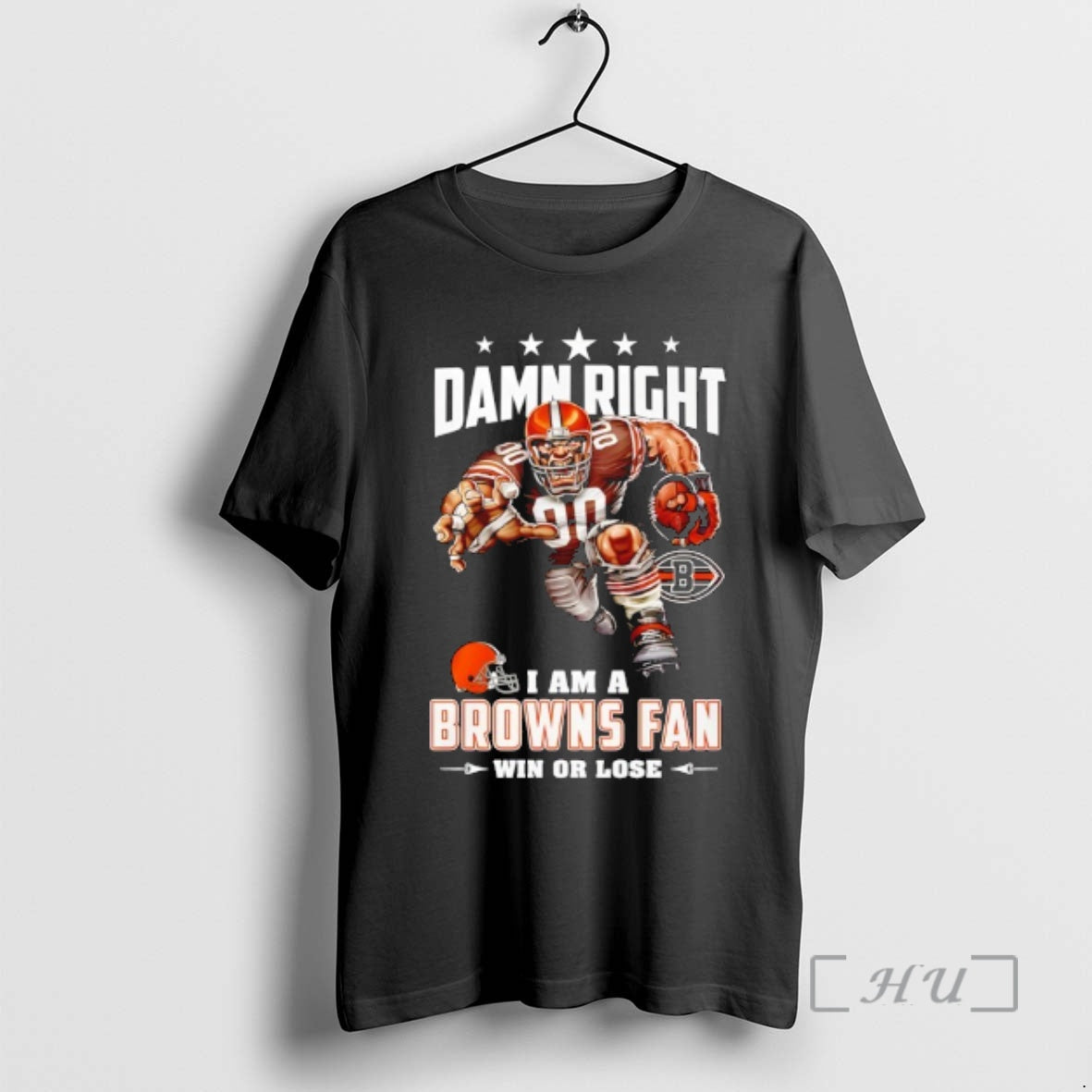 Officials Cleveland Browns Mascot Damn Right I Am A Cowboys Fan Win Or Lose Premium T-Shirts, Hoodie, Sweatshirt