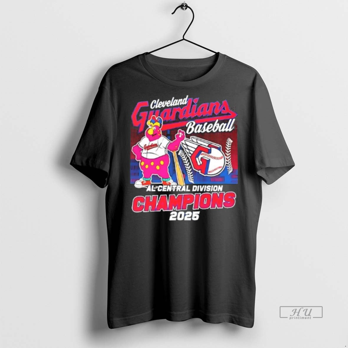 Officials Cleveland Guardians Al Central Division Champions 2025 Mascot T Shirt Sweater