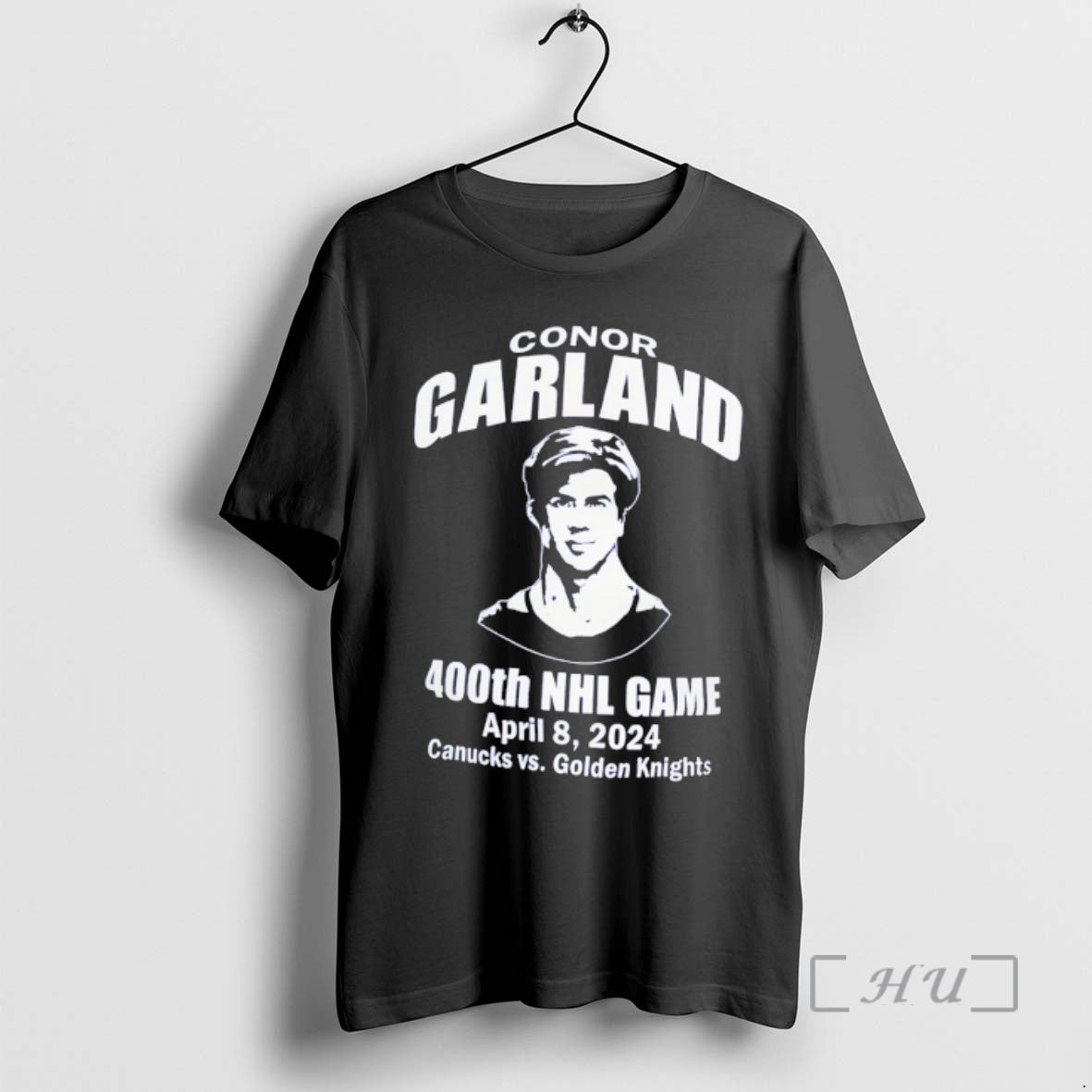 Officials Conor Garland Vancouver Canucks Hockey 400th Nhl Game April 8 2024 Premium T Shirts