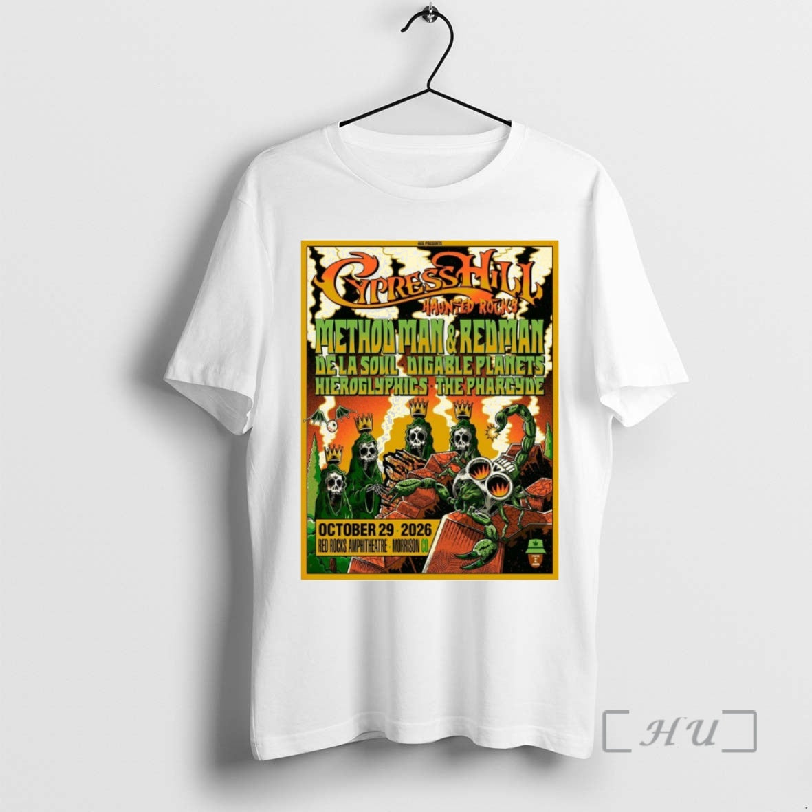 Officials Cypress Hill Haunted Rocks 2026 At Red Rocks Amphitheatre In Morrison Colorado Premium T-Shirts, Hoodie, Sweatshirt