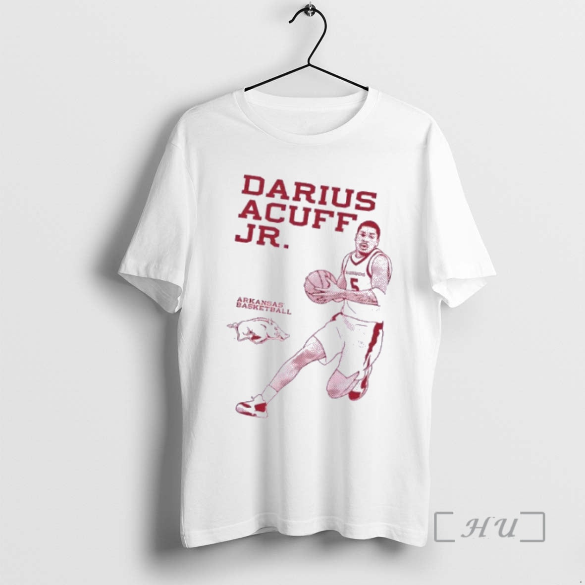 Officials Darius Acuff Jr Arkansas Razorbacks Monochrome