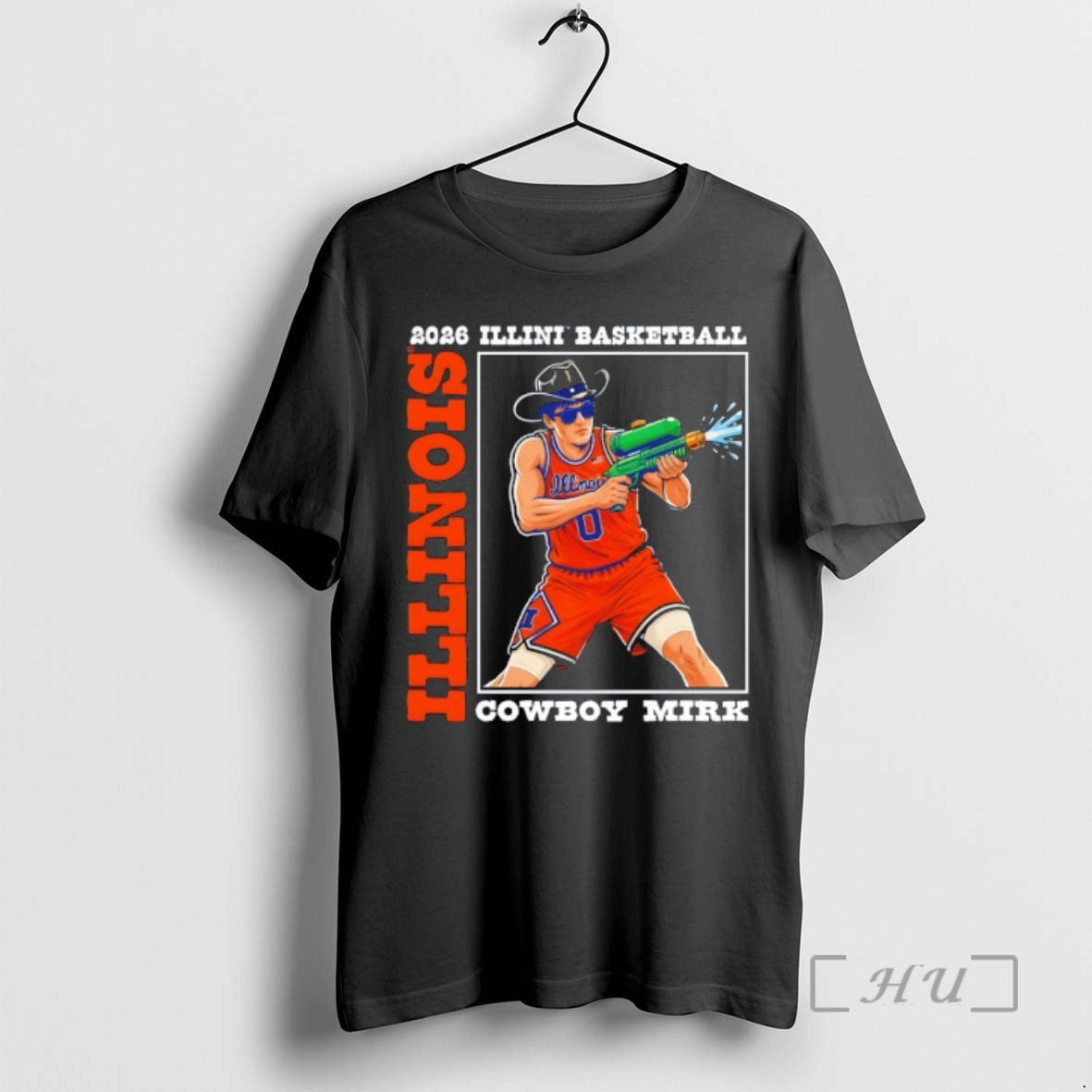 Officials David Mirkovic Illinois Fighting Illini Basketball Big Ten Conference Cowboy Mirk Premium T Shirts