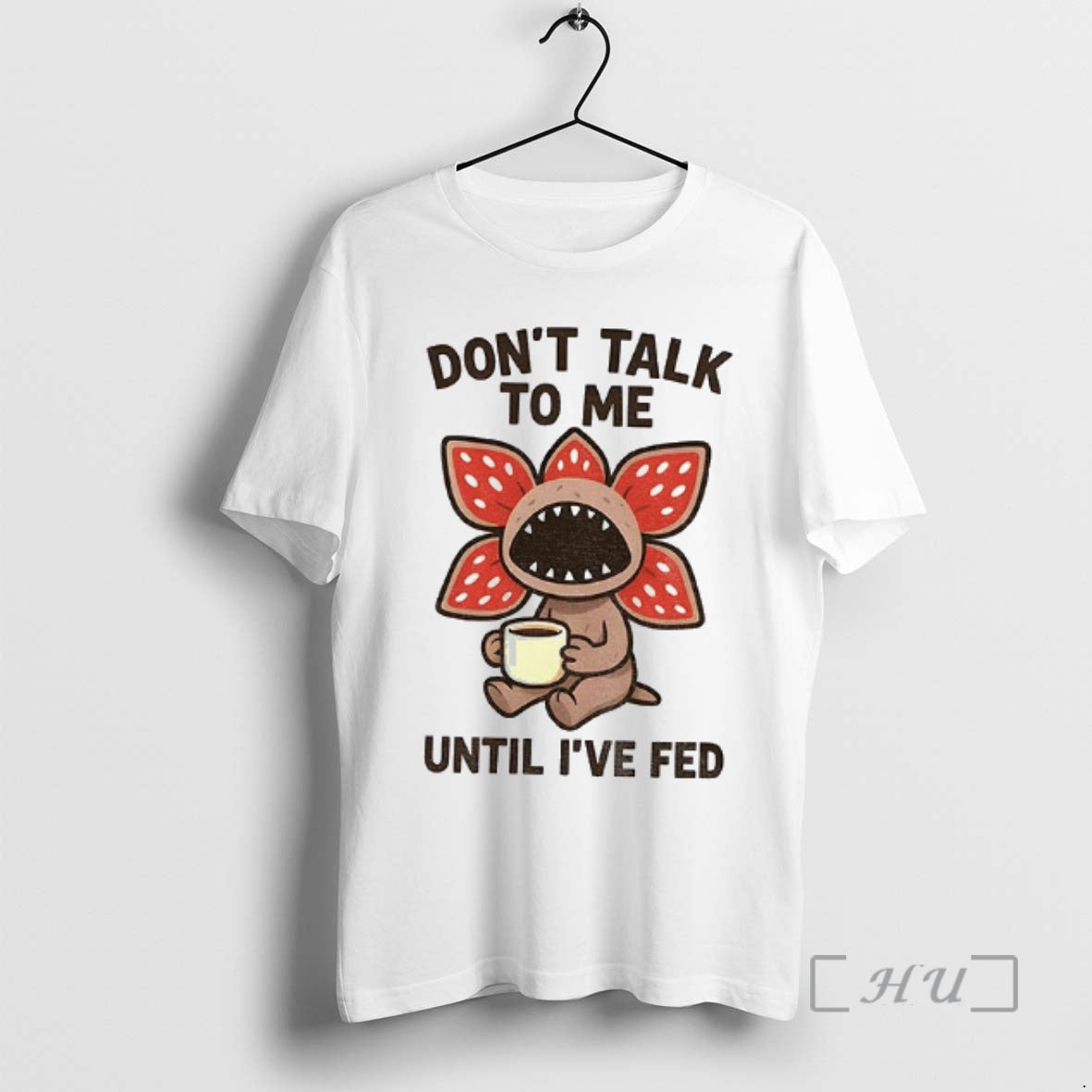 Officials Demogorgon Coffee Monster Dont Talk To Me Until Ive Fed Premium T Shirts Sweater Hoodie, Sweatshirt