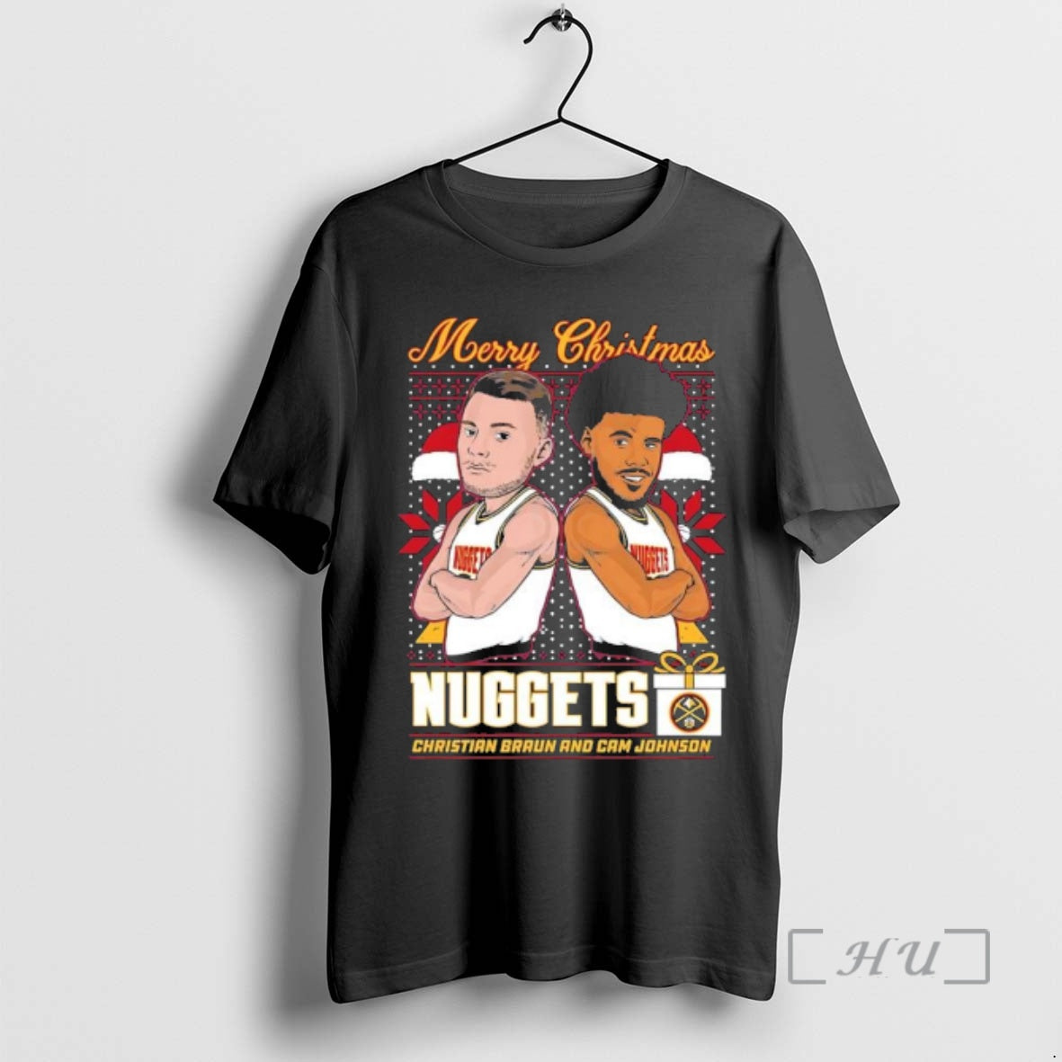 Officials Denver Nuggets Christmas Christian Braun And Cameron Johnson T-Shirts, Hoodie, Sweatshirt | WearSparks.com