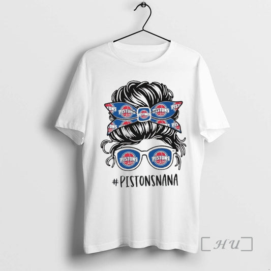 Officials Detroit Pistons Grandma Messy Bun