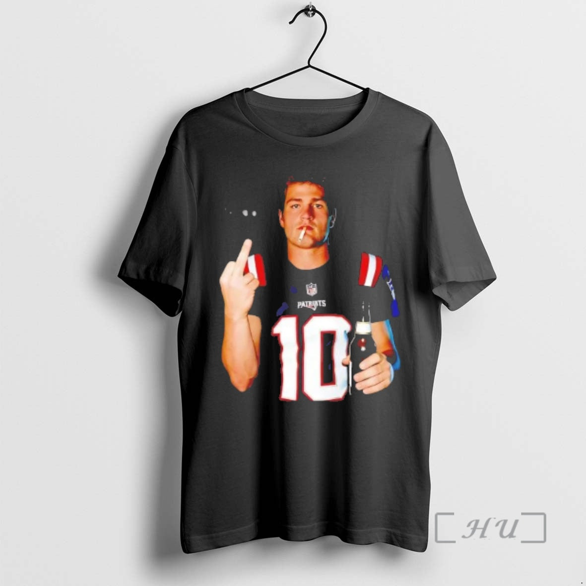 Officials Drake Maye Middle Finger Smoking T-Shirts, Hoodie, Sweatshirt | WearSparks.com
