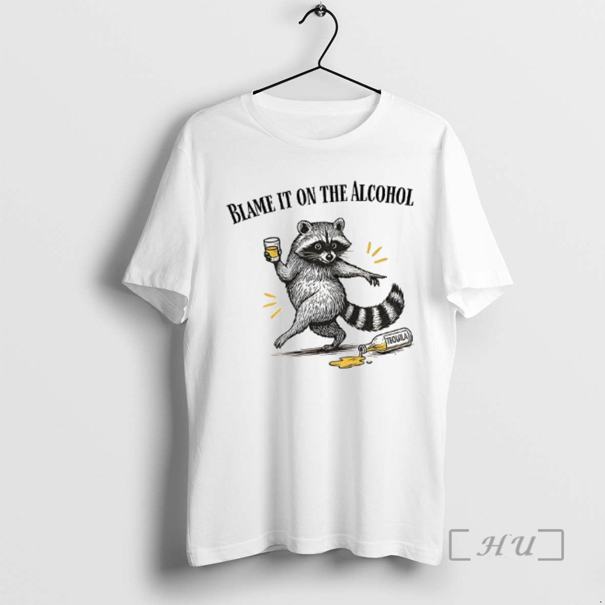 Officials Drunk Raccoon Liquor Blame It On The Alcohol T-Shirts, Hoodie, Sweatshirt | WearSparks.com