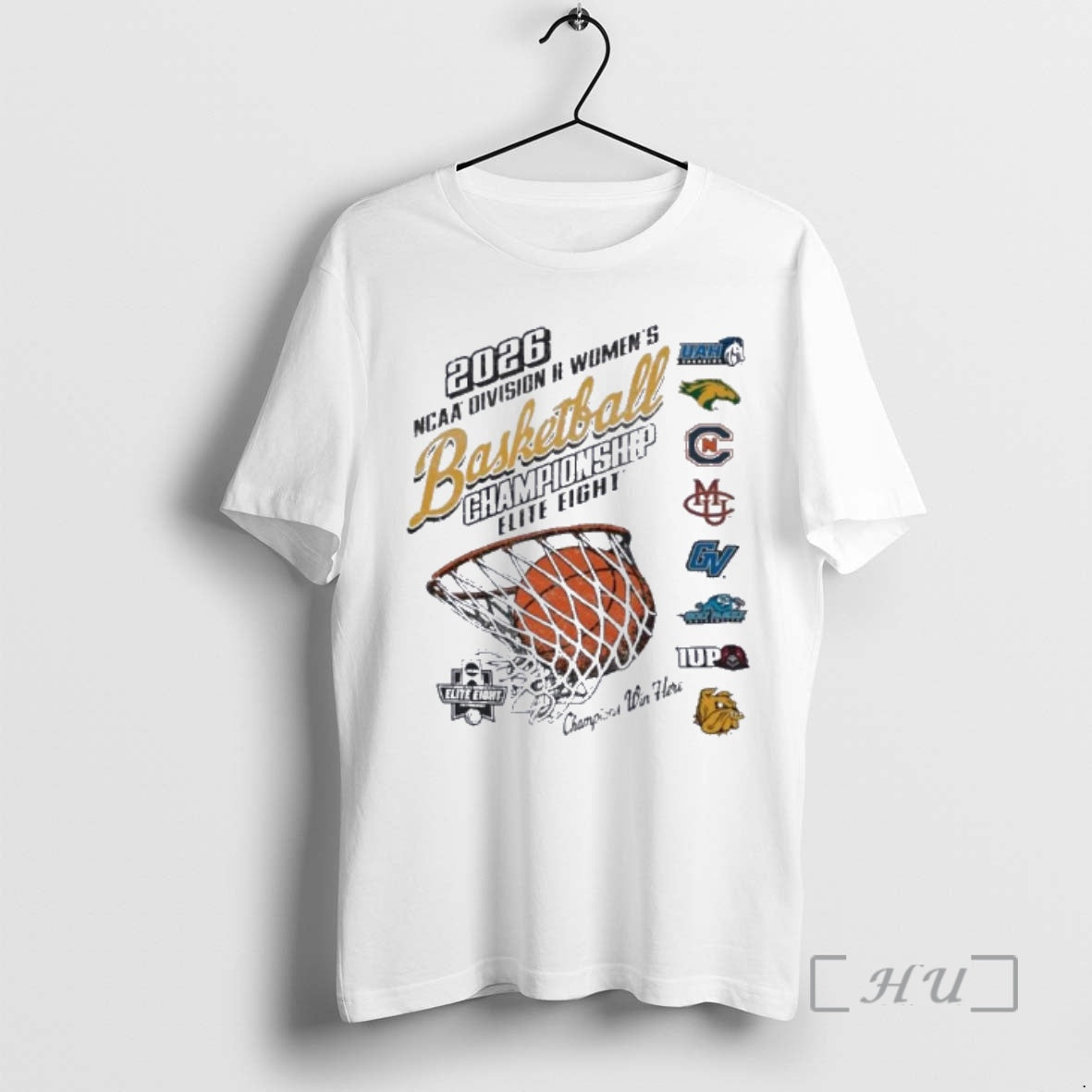 Officials Elite 8 2026 Ncaa Division Ii Womens Basketball Championship Logo Premium T Shirts Sweater