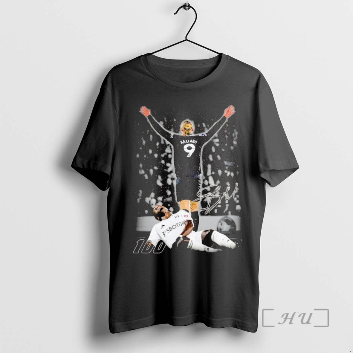 Officials Erling Haaland 100th Goal Celebration Signature T-Shirts, Hoodie, Sweatshirt | WearSparks.com