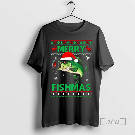 Officials Fishing Merry Fishmas Ugly Christmas T-Shirts, Hoodie, Sweatshirt | WearSparks.com