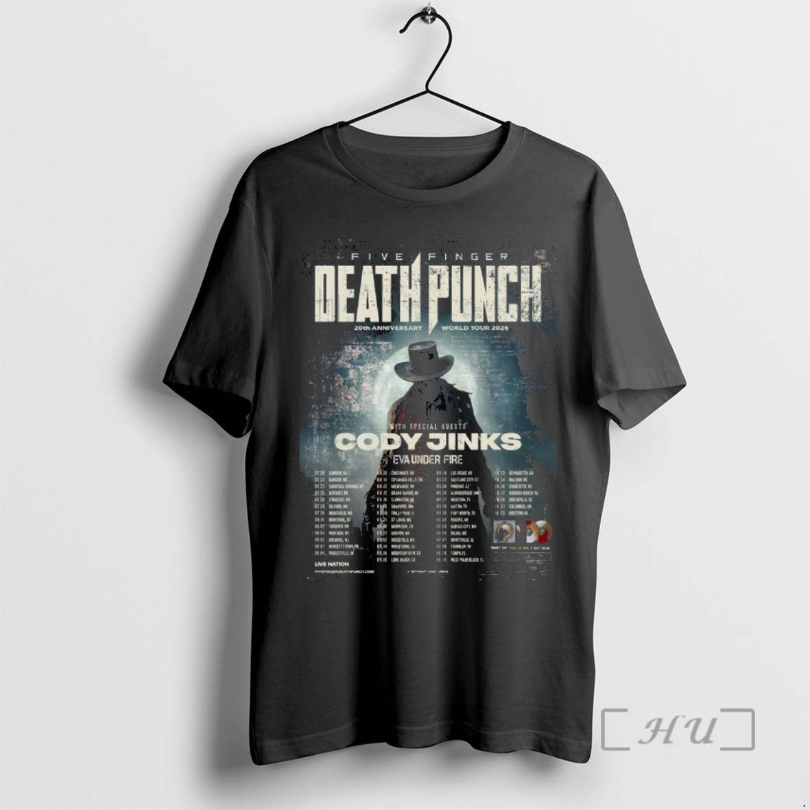 Officials Five Finger Death Punch 20th Anniversary World Tour 2026 North America City Premium T-Shirts, Hoodie, Sweatshirt