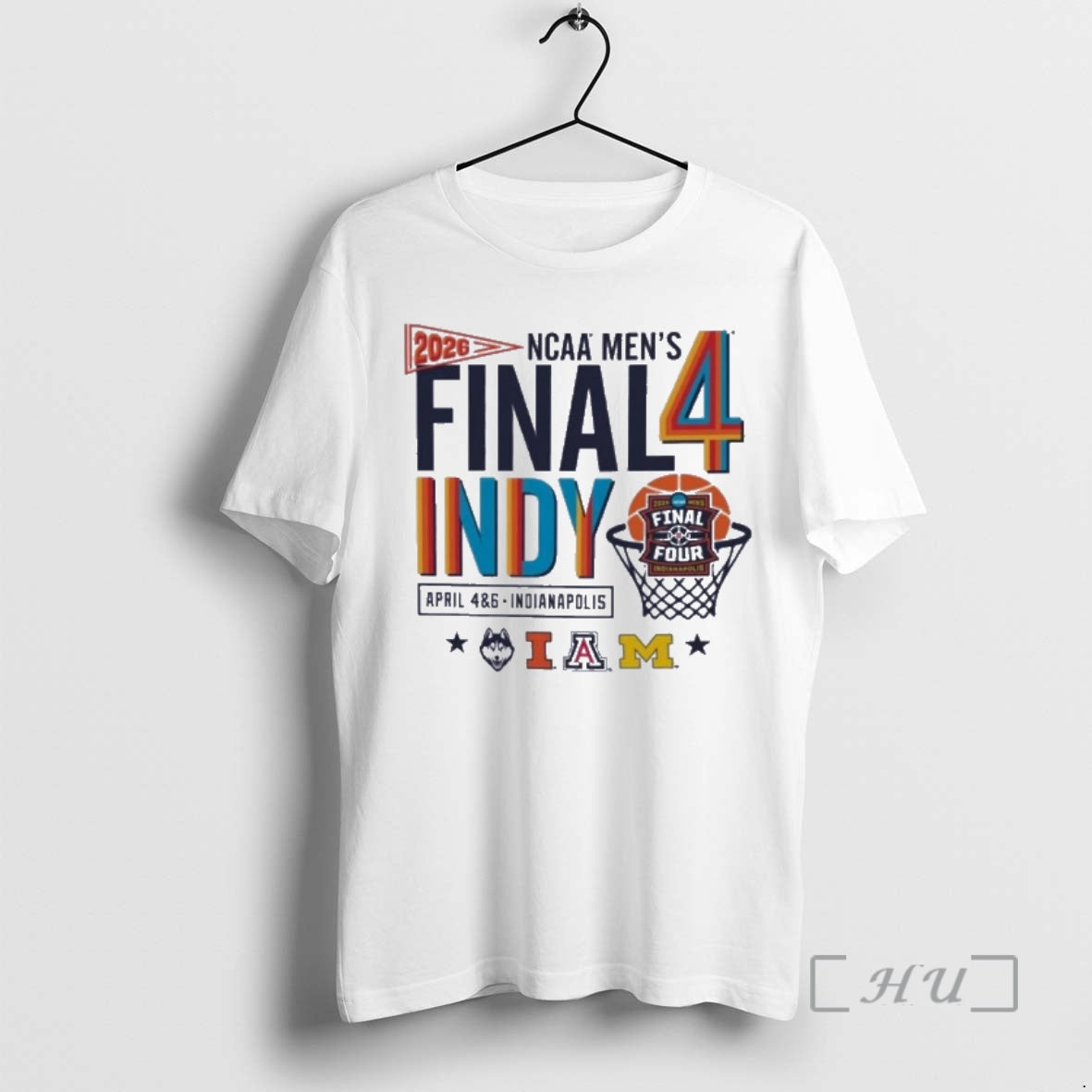 Officials Four Teams 2026 Ncaa Mens Final Four Indy Retro