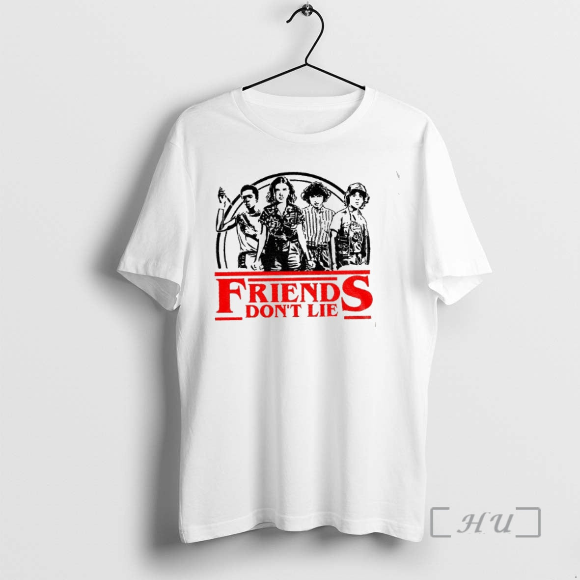 Officials Friends Dont Lie Retro Stranger Style Quote T-Shirts, Hoodie, Sweatshirt | WearSparks.com