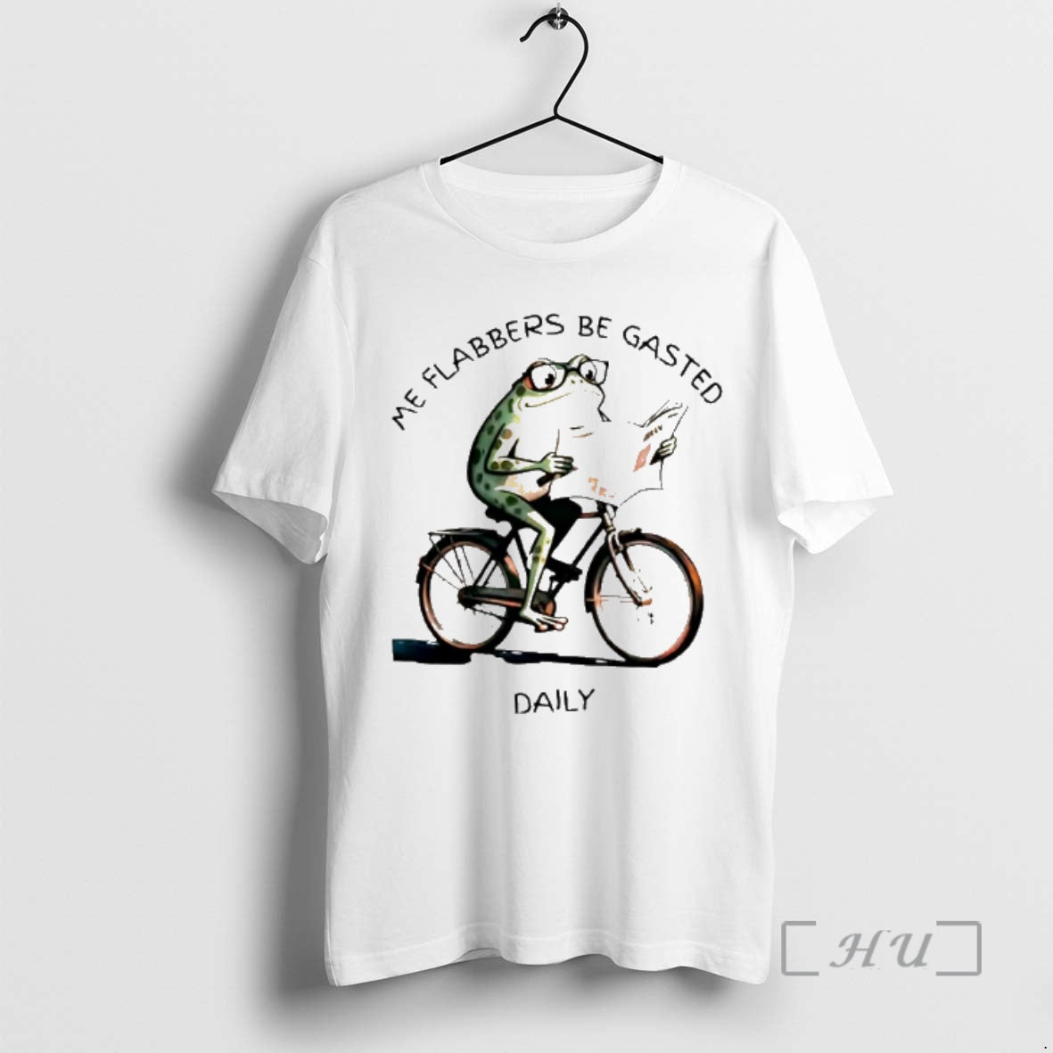 Officials Frog Riding A Bicycle Me Flabbers Be Gasted Daily Vintage Premium T Shirts Sweater