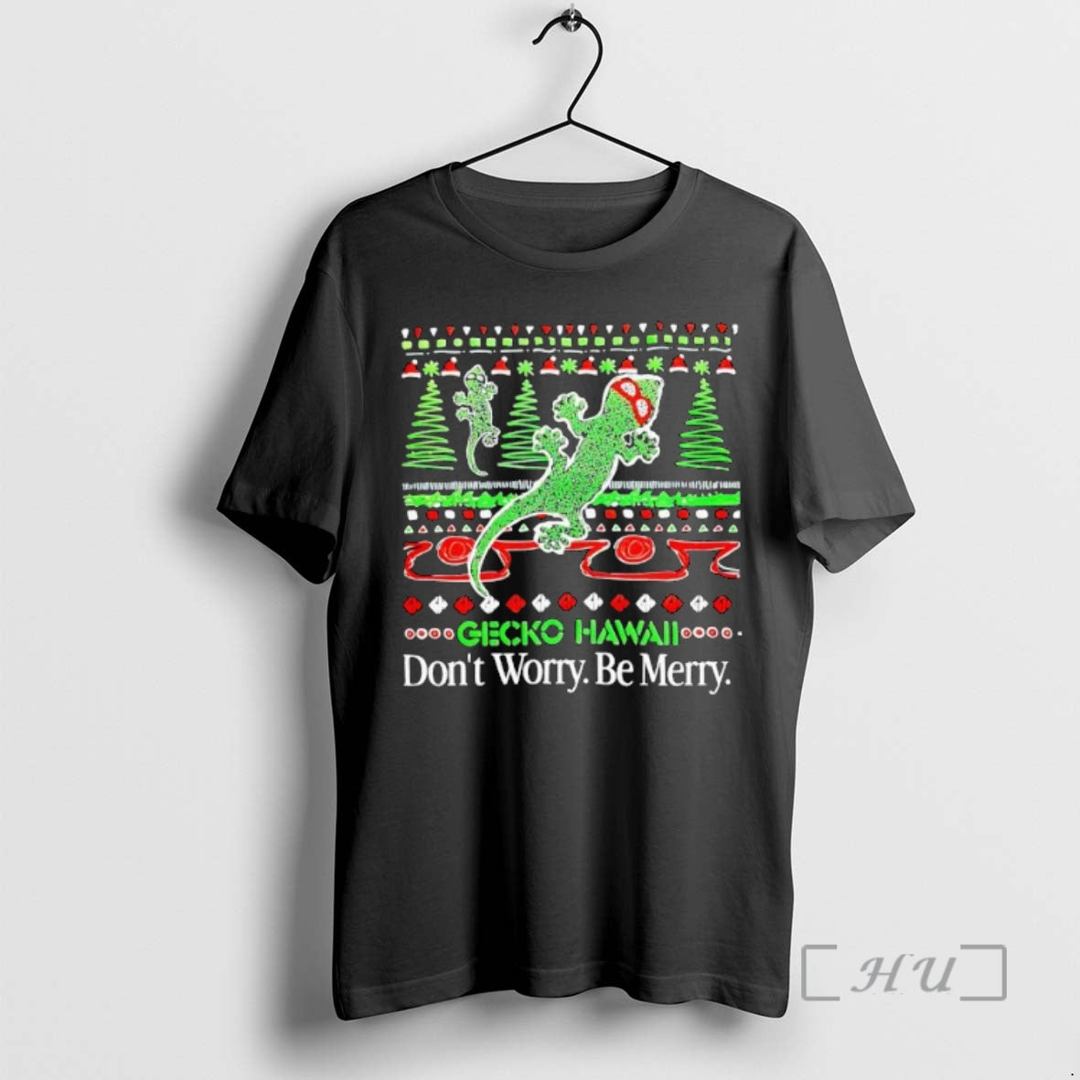 Officials Gecko Hawaii Dont Worry Be Merry Christmas T-Shirts, Hoodie, Sweatshirt | WearSparks.com
