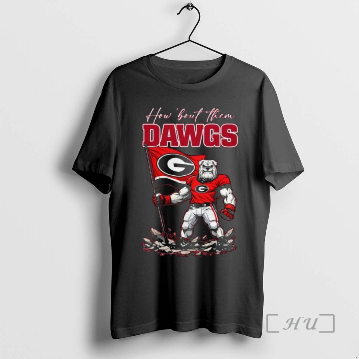 Officials Georgia Bulldogs Ncaa 2026 Sugar Bowl Champions Mascot Flag How Bout Them Dawgs Premium T-Shirts, Hoodie,...