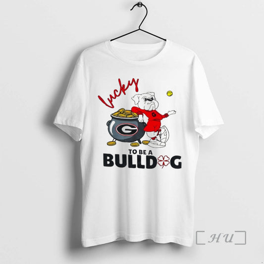 Officials Georgia Bulldogs Lucky To Be A Bulldog St Patricks Day Premium T Shirts Sweater