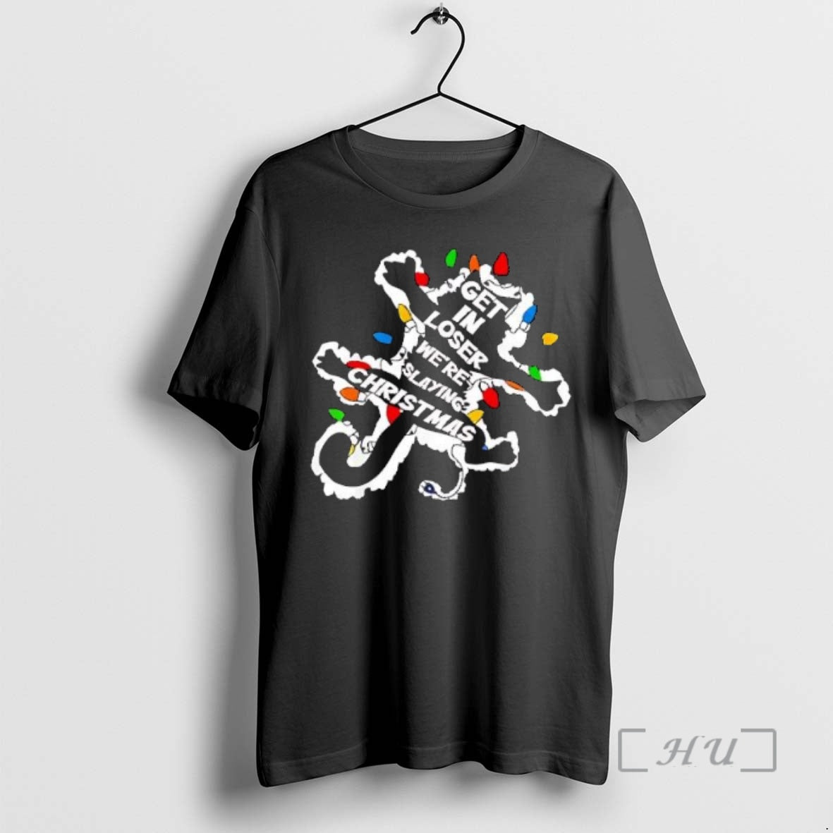 Officials Get In Loser Were Slaying Christmas Lights Cat T-Shirts, Hoodie, Sweatshirt | WearSparks.com