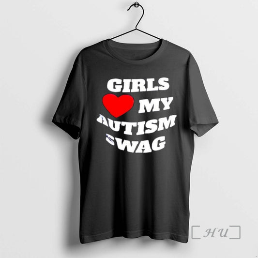 Officials Girls Love My Autism Swag Funny Autistic Awareness T-Shirts, Hoodie, Sweatshirt | WearSparks.com