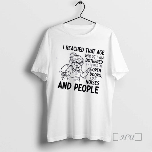 Officials Grandma I Reached That Age Where I Am Bothered By Lights On Open Doors T-Shirts, Hoodie, Sweatshirt