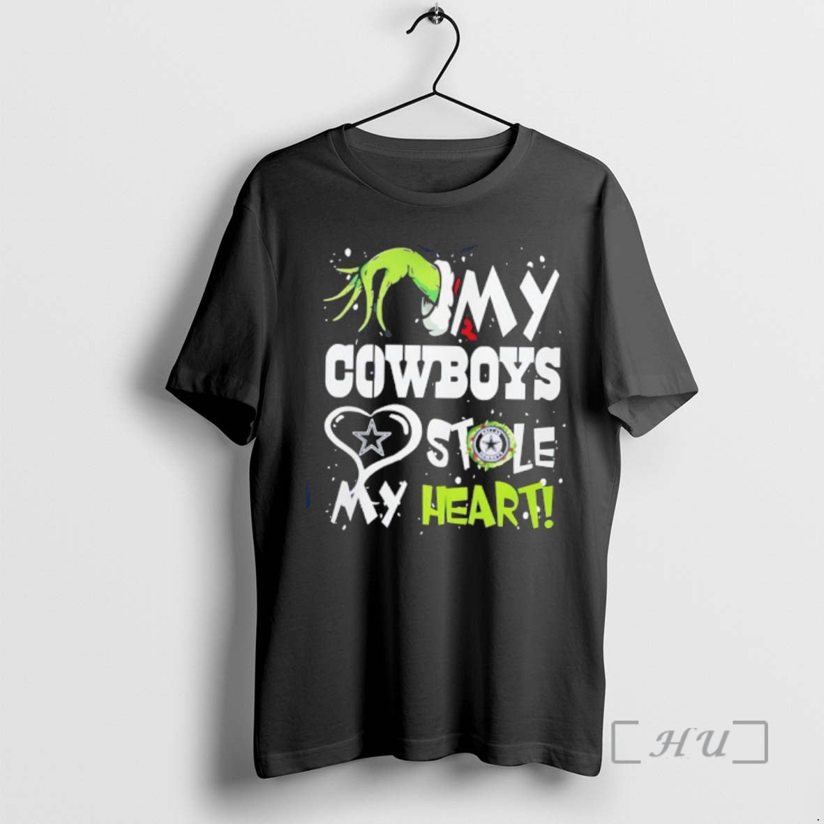 Officials Grinch My Cowboys Stole My Heart Christmas T-Shirts, Hoodie, Sweatshirt | WearSparks.com
