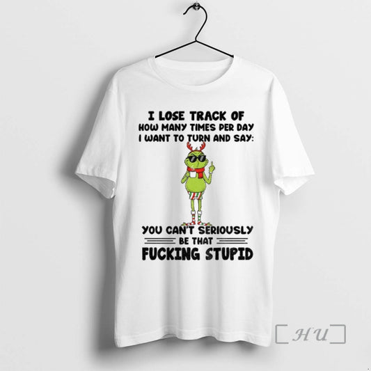 Officials Grinch Santa I Lose Track Of How Many Times Per Day I Want To T-Shirts, Hoodie, Sweatshirt | WearSparks.com