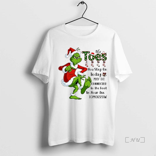 Officials Grinch Santa Toes You Step On Today May Be Connected To The Foot In T-Shirts, Hoodie, Sweatshirt | WearSparks.com