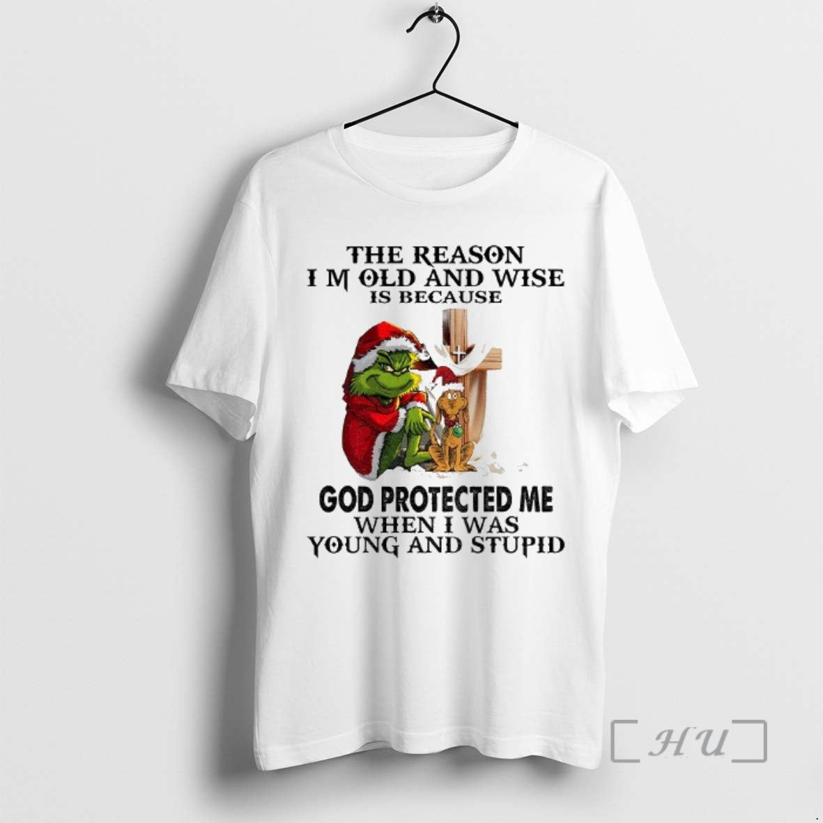 Officials Grinch Santa The Reason I Am Old And Wise Is Because God Protected Me T-Shirts, Hoodie, Sweatshirt | WearSparks.com