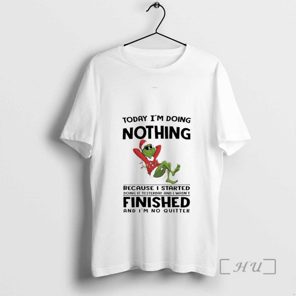 Officials Grinch Today Im Doing Nothing Because I Started Doing It Yesterday Christmas 2025 Premium T-Shirts, Hoodie,...