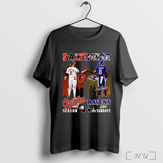 Officials Gunnar Henderson And Lamar Jackson Baltimore Orioles All Season Ravens On Sundays