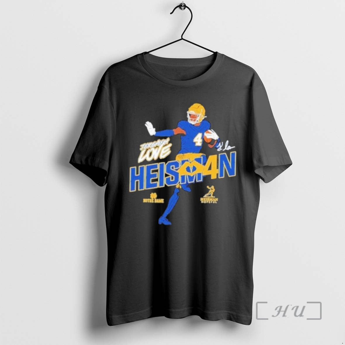 Officials Heisman Stance Jeremiyah Love Notre Dame Fighting Irish T-Shirts, Hoodie, Sweatshirt | WearSparks.com