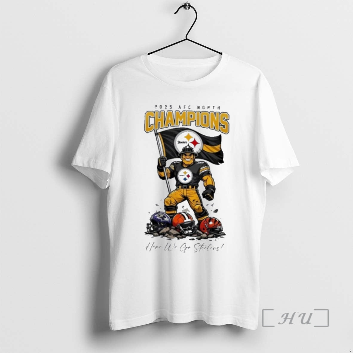 Officials Here We Go Steelers 2025 Afc North Champions T-Shirts, Hoodie, Sweatshirt | WearSparks.com