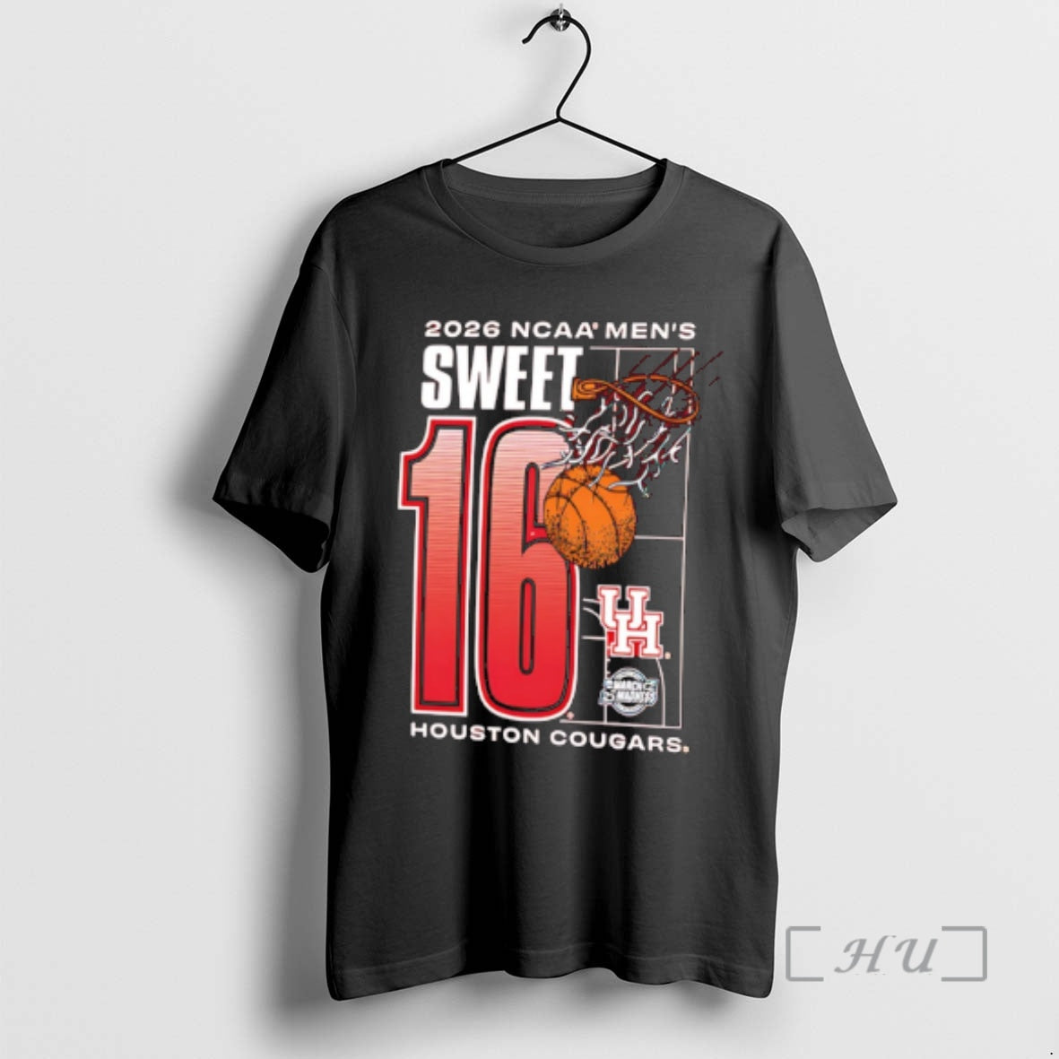 Officials Houston Cougars 2026 Ncaa March Madness Sweet 16 Bound Basketball Premium T Shirts Sweater