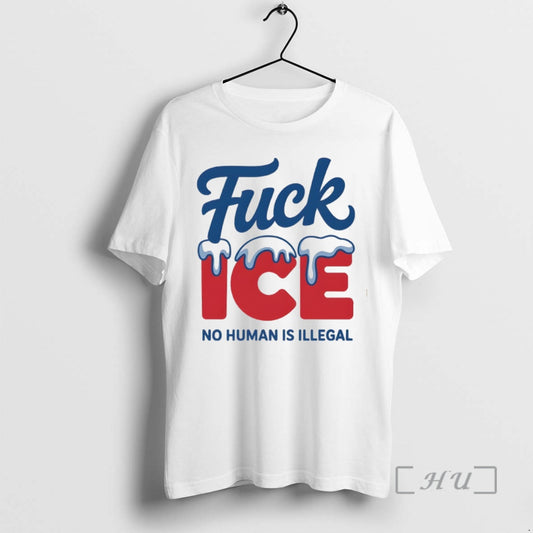 Officials Human Rights Activist Fuck Ice No Human Is Illegal T-Shirts, Hoodie, Sweatshirt | WearSparks.com