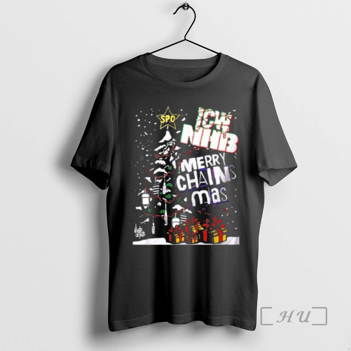 Officials Icw Nhb Merry Chainsmas Christmas Parody T-Shirts, Hoodie, Sweatshirt | WearSparks.com