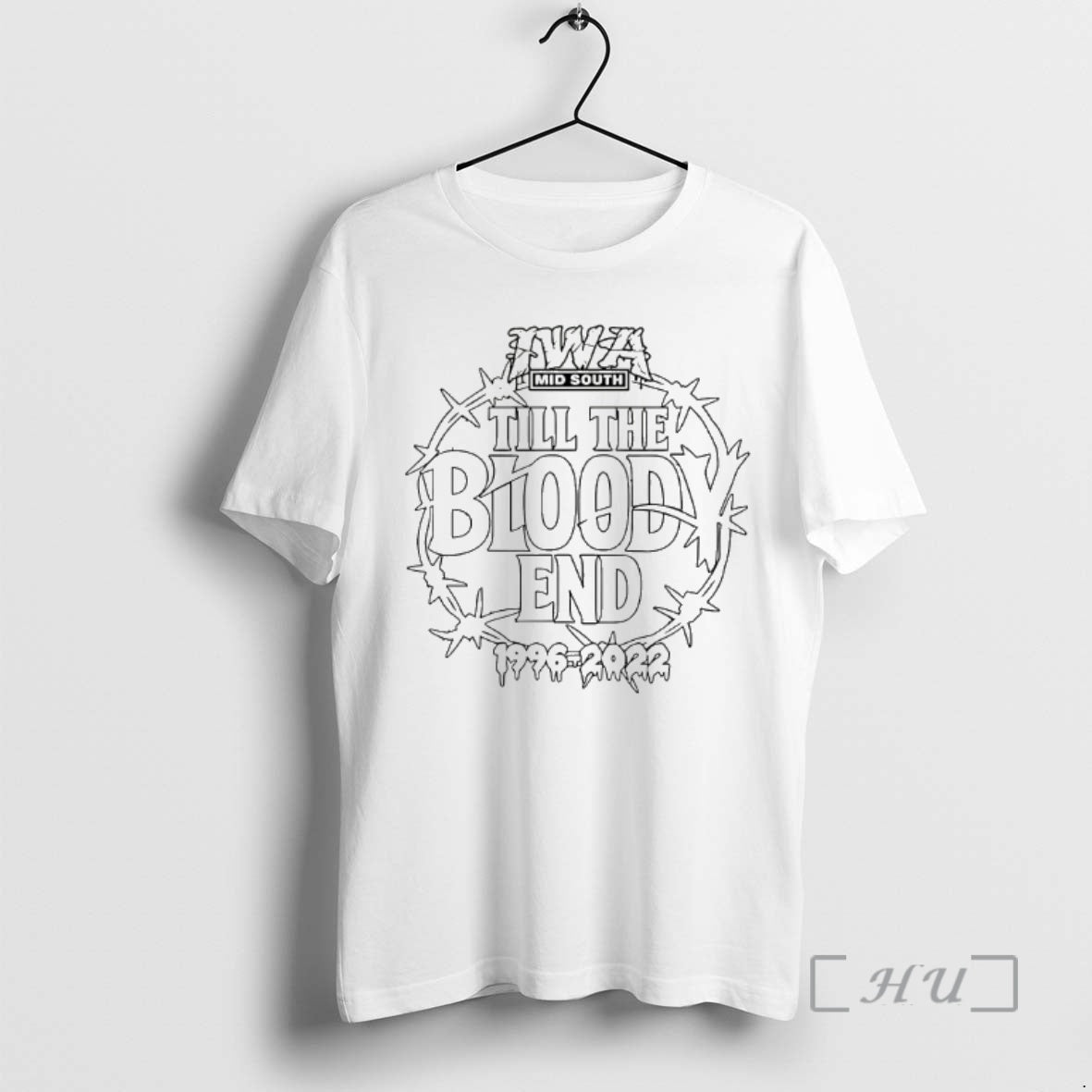 Officials Iwa Mid South Till The Bloody End 1996 2022 T-Shirts, Hoodie, Sweatshirt | WearSparks.com