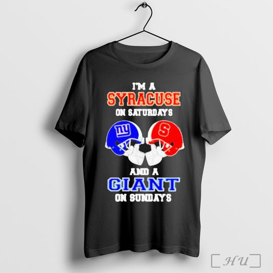Officials Im A Syracuse Orange On Saturdays And A New York Giants On Sundays Helmet