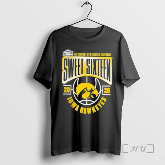 Officials Iowa Hawkeyes 2026 Ncaa Mens Basketball Tournament March Madness Sweet 16 Premium T Shirts