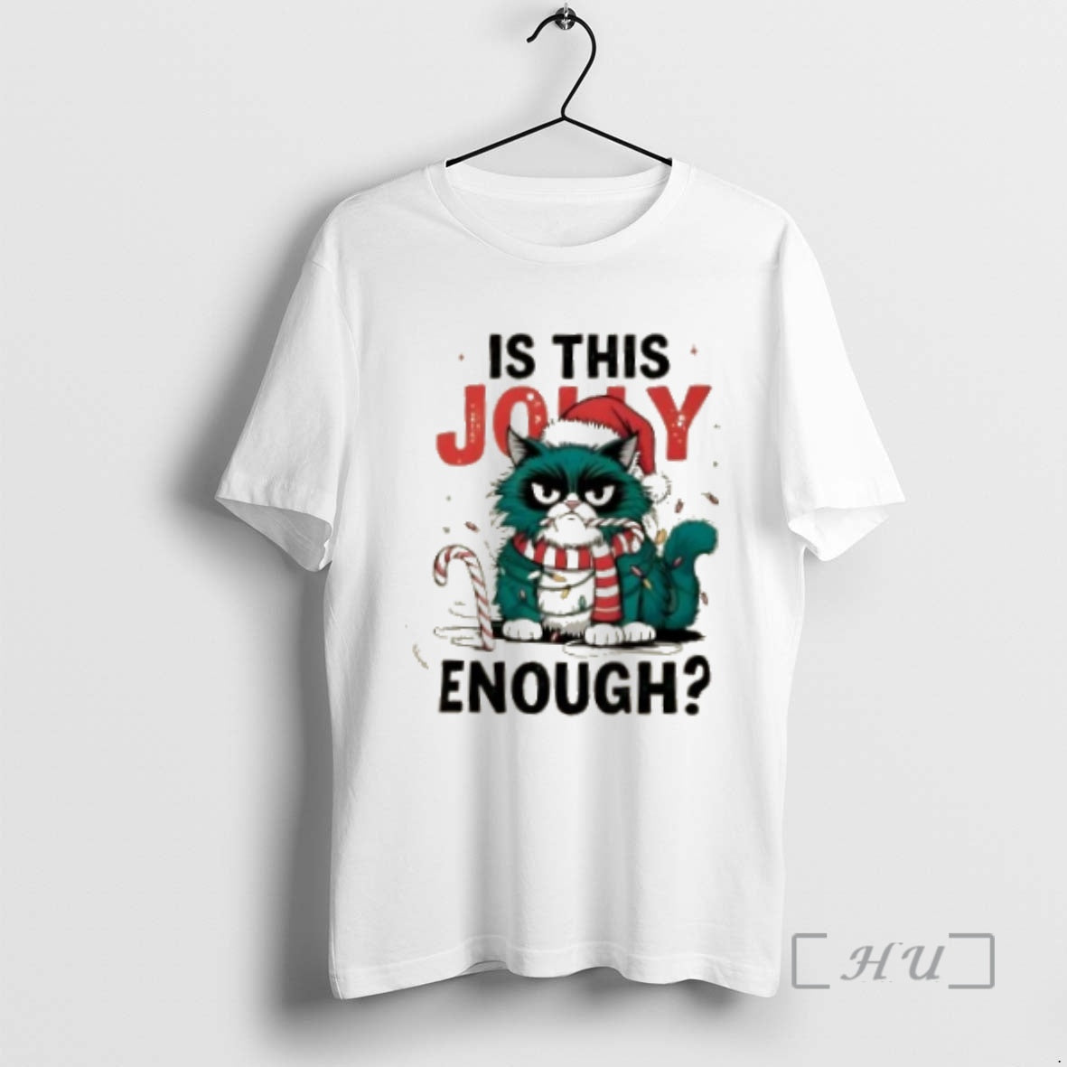 Officials Is This Jolly Enough Grumpy Cat Christmas Lights T-Shirts, Hoodie, Sweatshirt | WearSparks.com