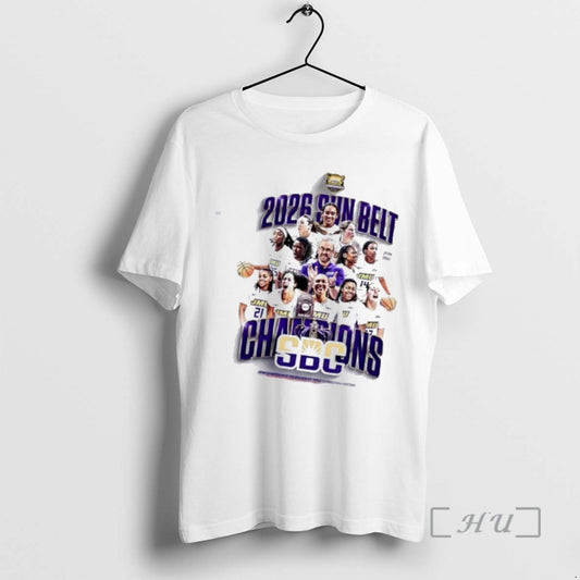 Officials James Madison Dukes 2026 Sun Belt Womens Basketball Conference Tournament Champions Premium T Shirts