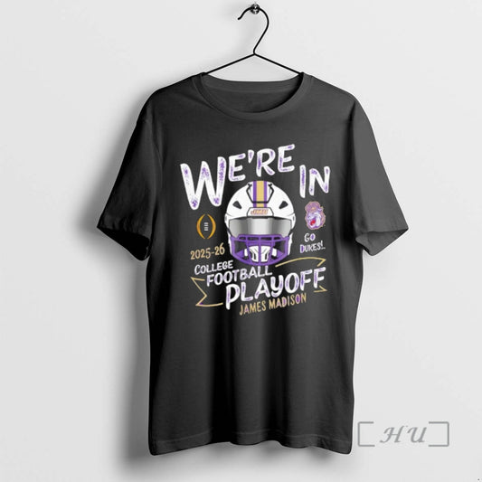 Officials James Madison Dukes Cfp College Football Playoff 2025 26 Logo Premium T Shirts Sweater Hoodie, Sweatshirt